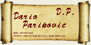 Dario Paripović vizit kartica